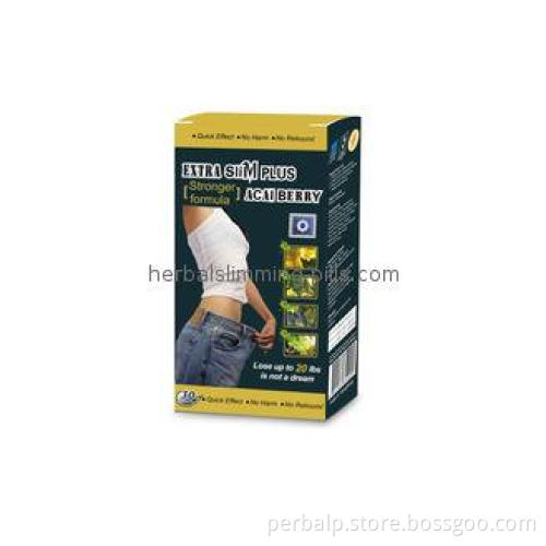 Black Packing Extra Slim Herbal Slimming Pills Acai Berry D